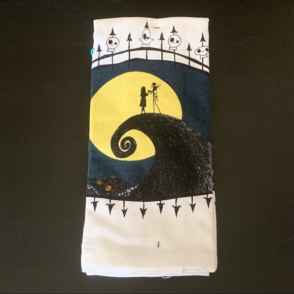 Disney The Nightmare Before Christmas Jack & Sally 2 Pack Kitchen Towels - Picture 1 of 6